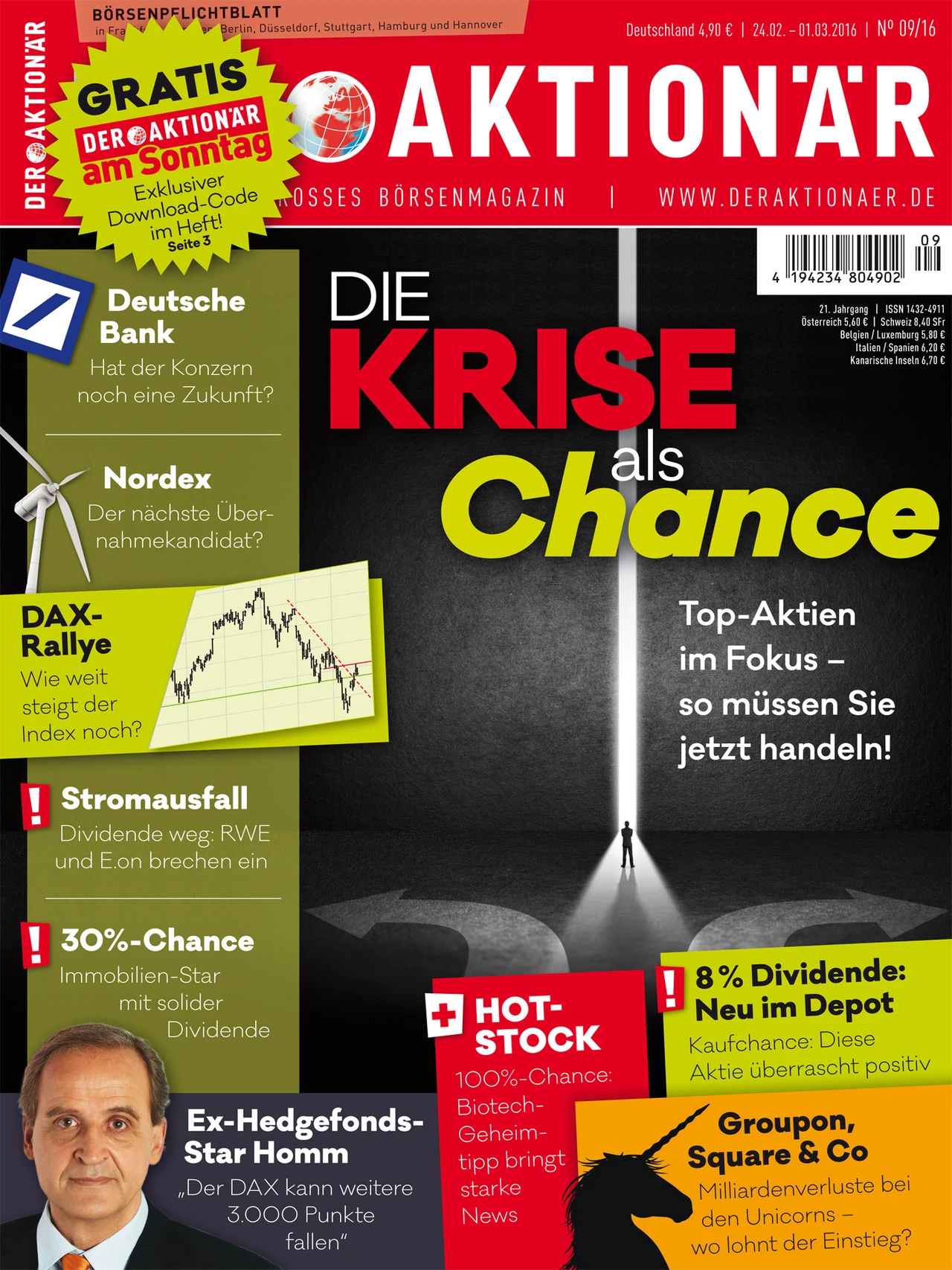 Die Krise als Chance - Top-Aktien im Fokus, so müssen Sie jetzt handeln +++ Deutsche Bank: Hat der Konzern noch Zukunft? +++ 100%-Chance: Biotech-Geheimtipp