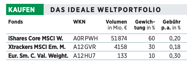 Das ideale Weltportfolio