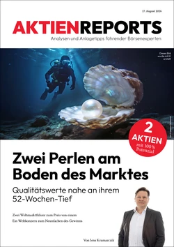Zwei Perlen am Boden des Marktes