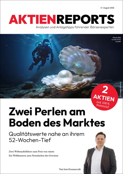 Zwei Perlen am Boden des Marktes