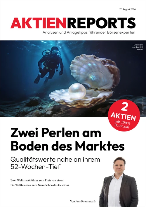 Zwei Perlen am Boden des Marktes