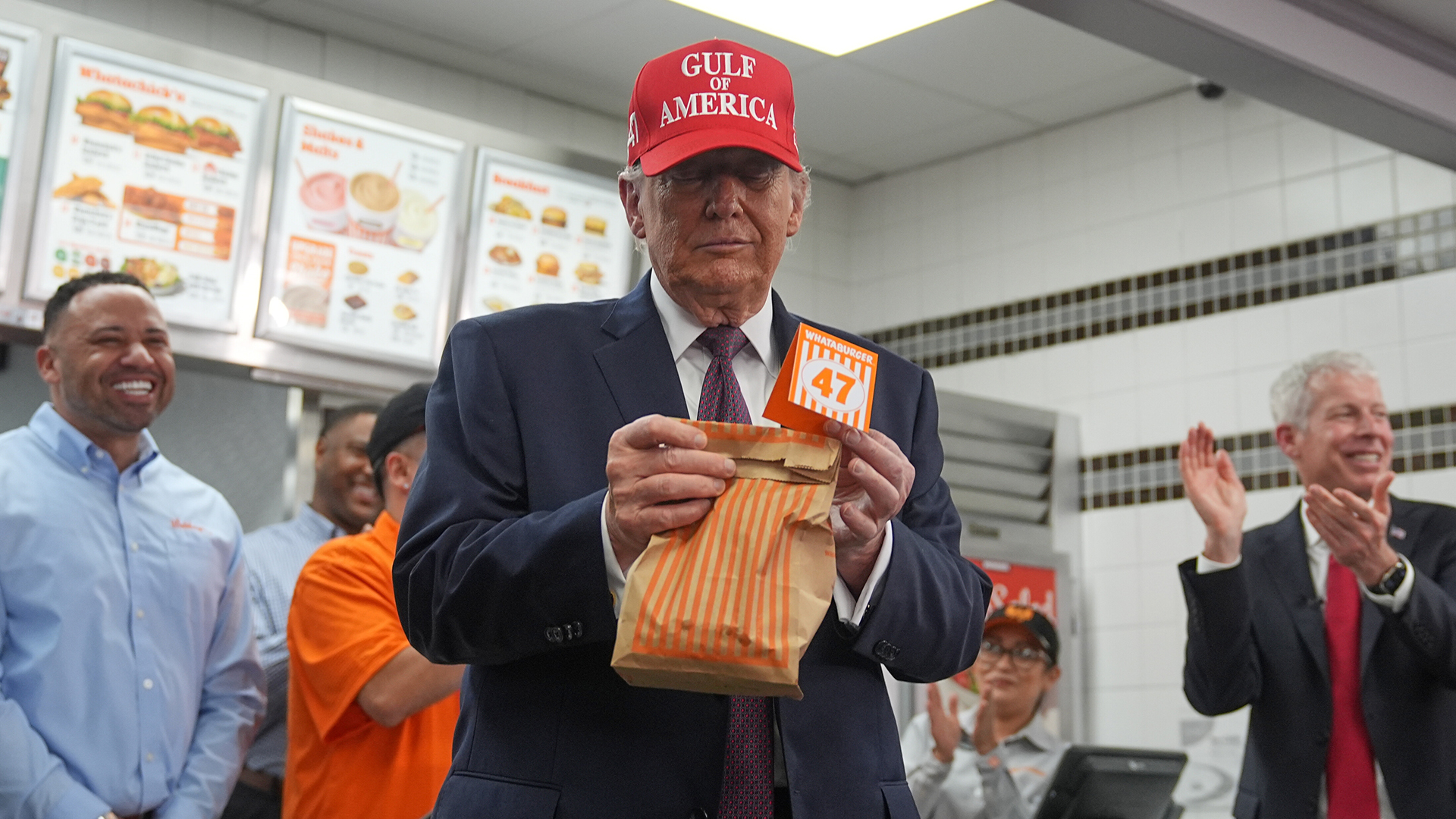 Trump erstaunt über milde Börsenreaktion: „Dachte, sie würden um 20 Prozent nachgeben“ (Foto: ASSOCIATED PRESS/Matt Rourke/picture alliance/dpa)