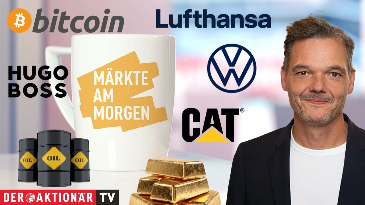 Märkte am Morgen: DAX auf Erholungskurs; Öl, Bitcoin, Gold, Caterpillar, LVMH, Volkswagen, Hugo Boss, Dt. Lufthansa, Tui im Fokus