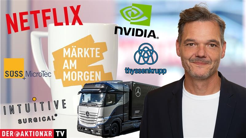 Märkte am Morgen: DAX nimmt 20.000 Punkte ins Visier; Gold auf Rekordhoch; Bitcoin, Netflix, Intuitive Surgical, Nvidia, SAP, SUSS Microtec, Daimler Truck, LVMH, Thyssenkrupp im Fokus