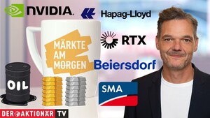 Märkte am Morgen: DAX weitet Verluste aus; Gold, Nvidia, RTX, Hapaq‑Lloyd, Moeller Maersk, Beiersdorf, SMA Solar, BASF im Fokus 