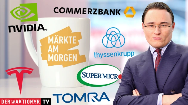 Märkte am Morgen: US‑Zölle belasten; Thyssenkrupp, Commerzbank, Tomra Systems, Tesla, Nvidia, Super Micro Computer