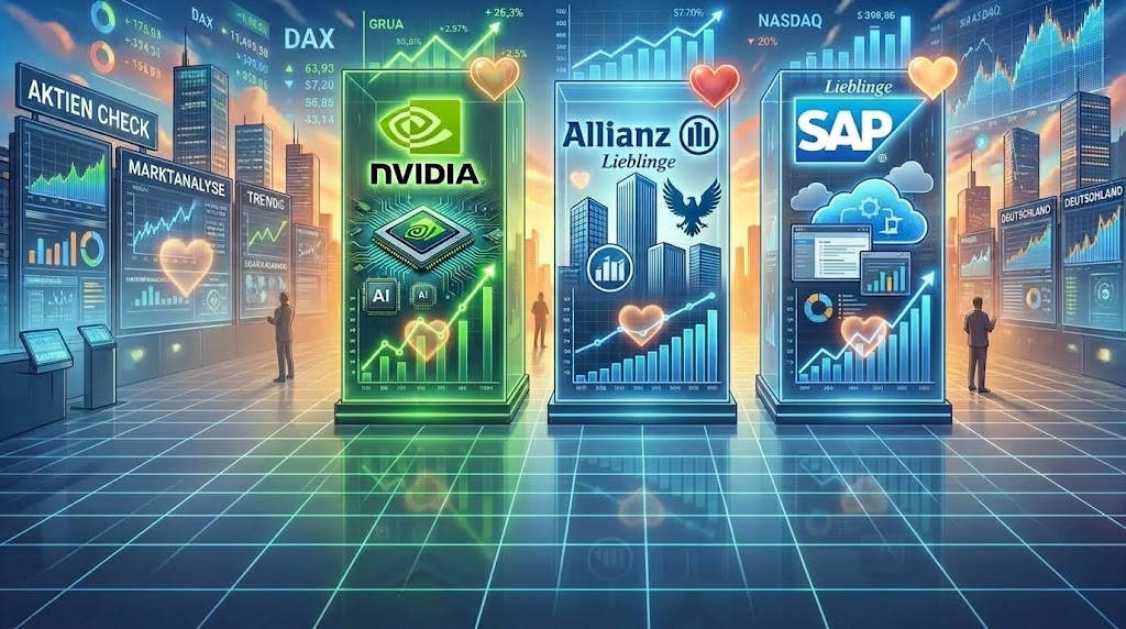 Nvidia, Allianz, SAP: Deutschlands beliebteste Aktien im großen Check (Foto: KI generiert )