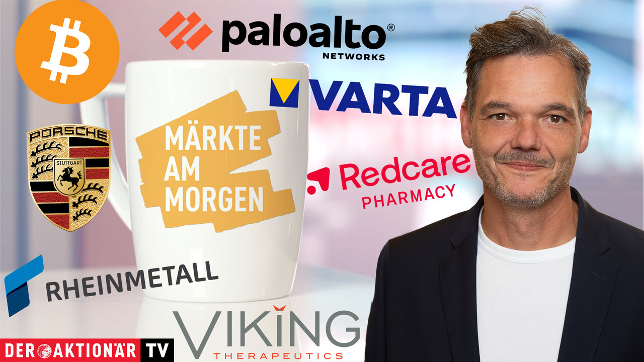 Märkte am Morgen: DAX setzt Gewinnserie fort; Bitcoin, Gold, Palo Alto Networks, Viking Therapeutics, Rheinmetall, Zalando, LVMH, Porsche, Varta im Fokus