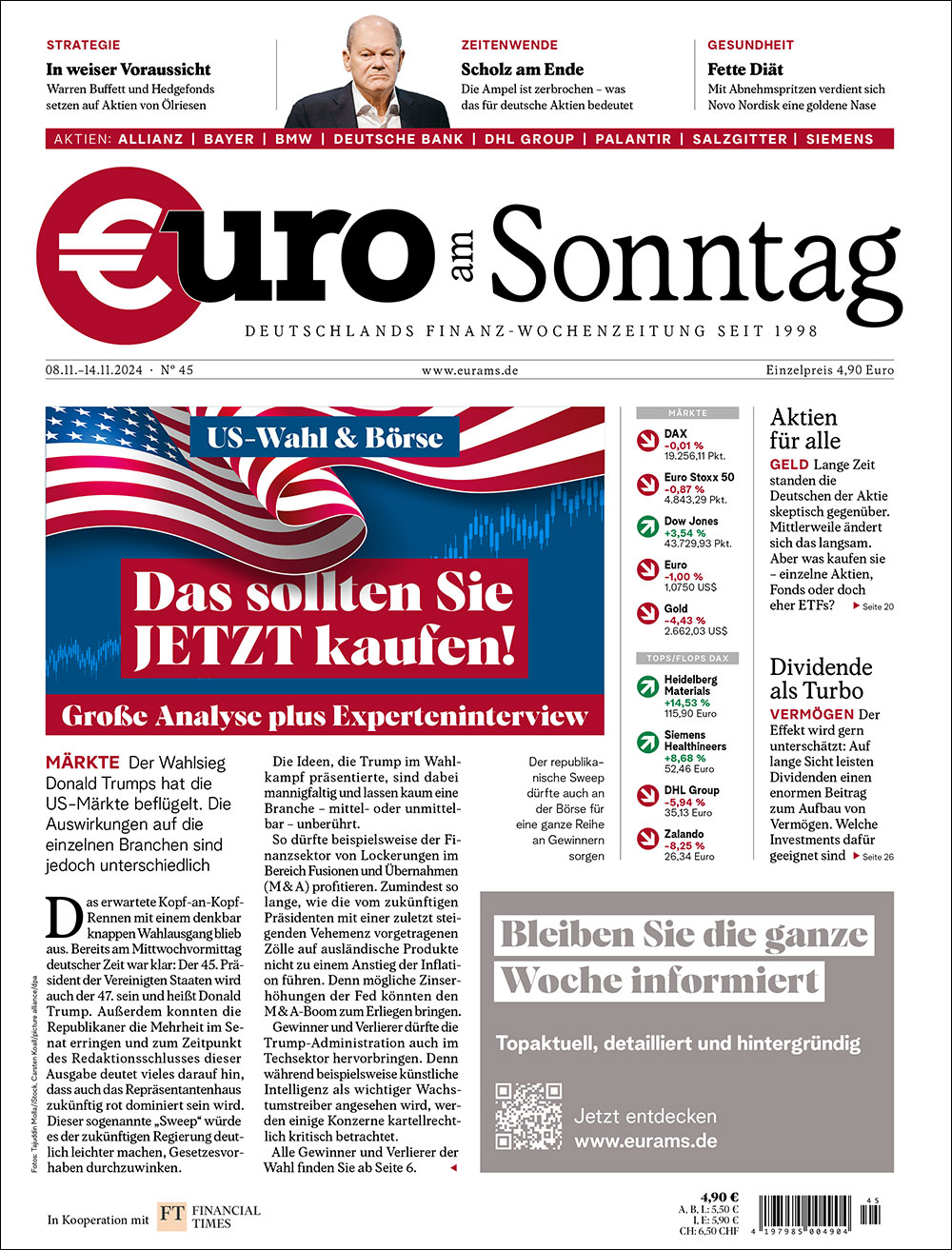 €uro am Sonntag Ausgabe 45/2024