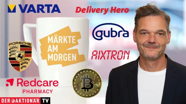 Märkte am Morgen: Bitcoin, Munich Re, Porsche AG, Varta, Redcare Pharmacy, Delivery Hero, Aixtron, Gubra