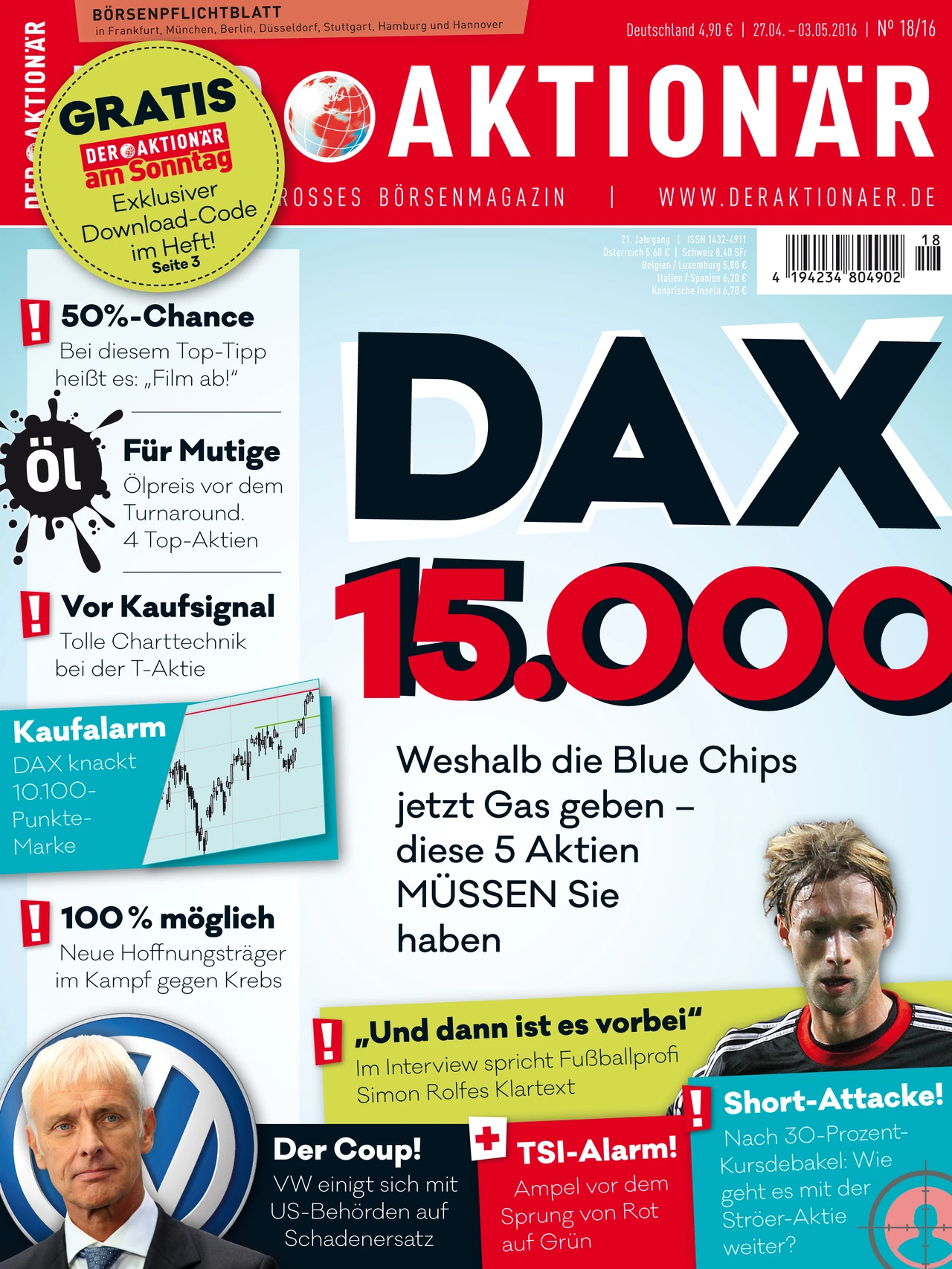 DAX 15.000 - Weshalb die Blue Chips jetzt Gas geben. Diese 5 Aktien müssen Sie haben +++ 50% Chance: Bei diesem Top-Tipp heißt es 