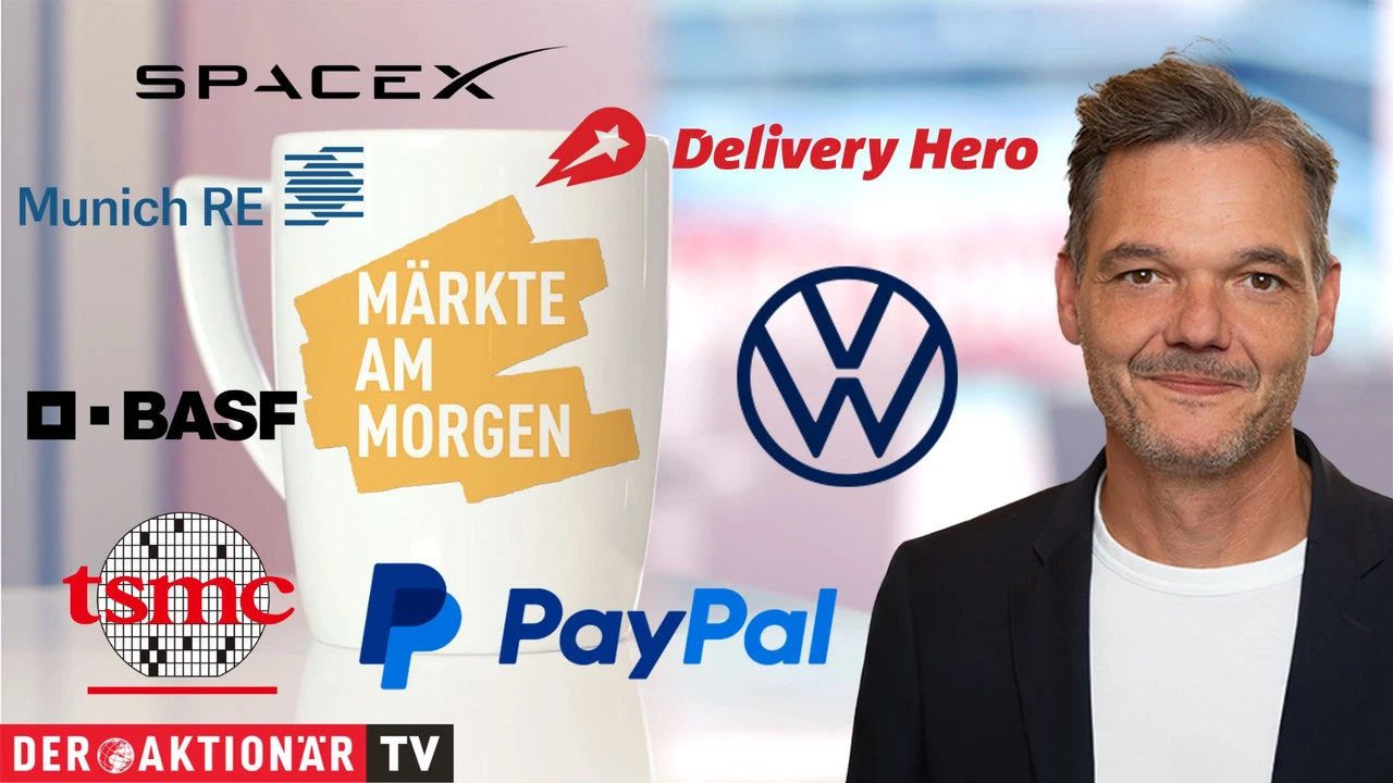 Märkte am Morgen: DAX startet behauptet; SK Hynix, PayPal, SpaceX, IBM, MunichRe, TSMC, Deliveryhero, Volkswagen, BASF im Fokus