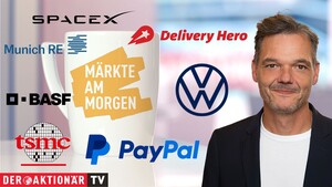 Märkte am Morgen: DAX startet behauptet; SK Hynix, PayPal, SpaceX, IBM, MunichRe, TSMC, Deliveryhero, Volkswagen, BASF im Fokus 