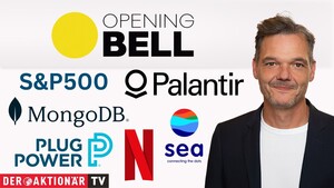 Opening Bell: Wall Street startet mit Verlusten; Netflix, MongoDB, Sea, Plug Power, Palantir im Fokus 