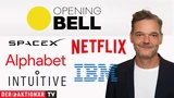DowJones: Opening Bell: Verluste im Tech‑Sektor weiten sich aus; Netflix, SpaceX, Intuitive Surgical, Alphabet, IBM im Fokus
