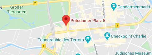 Landkartenausschnitt: Potsdamer Platz 5, 10785 Berlin