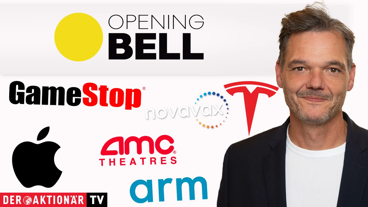 Opening Bell: US-Anleger vor Inflationsdaten zurückhaltend; GameStop, AMC Entertainment, Apple, Novavax, Tesla, ARM Holdings, Nvidia im Fokus