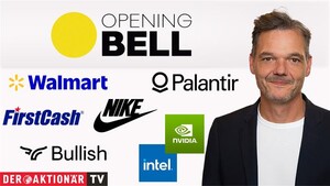 Opening Bell: S&P 500 setzt Verlustserie fort; Walmart, Intel, Nike, Medtronic, Apple, Palantir, Nvidia, First Cash, Bullish im Fokus 