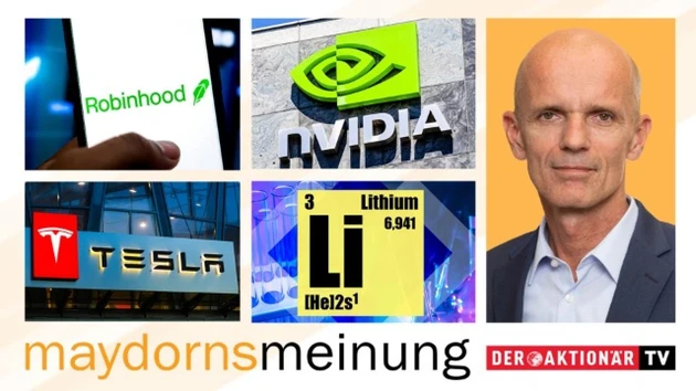 Maydorns Meinung: Nvidia, Robinhood, Nel, Tencent, BYD, Volkswagen, Tesla, Varta, Standard Lithium