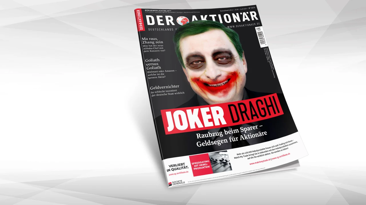 Joker Draghi: Raubzug am Sparer – Geldsegen für Aktionäre