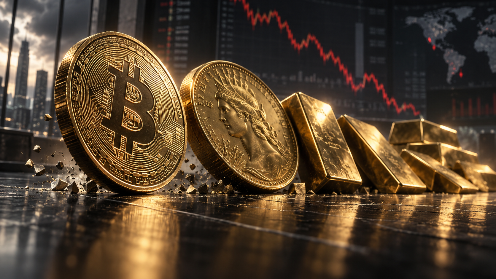 Bitcoin‑Haltefrist im Bundestag: Jetzt gerät auch Gold ins Visier (Foto: Börsenmedien/Ulf Heyden/KI-generiert)