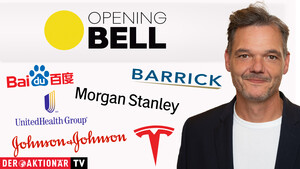 Opening Bell: Dow Jones nach Verlustserie mit Erholungsversuch; Barrick Gold, Tesla, Morgan Stanley, Johnson & Johnson, UnitedHealth im Fokus   / Foto: bmag