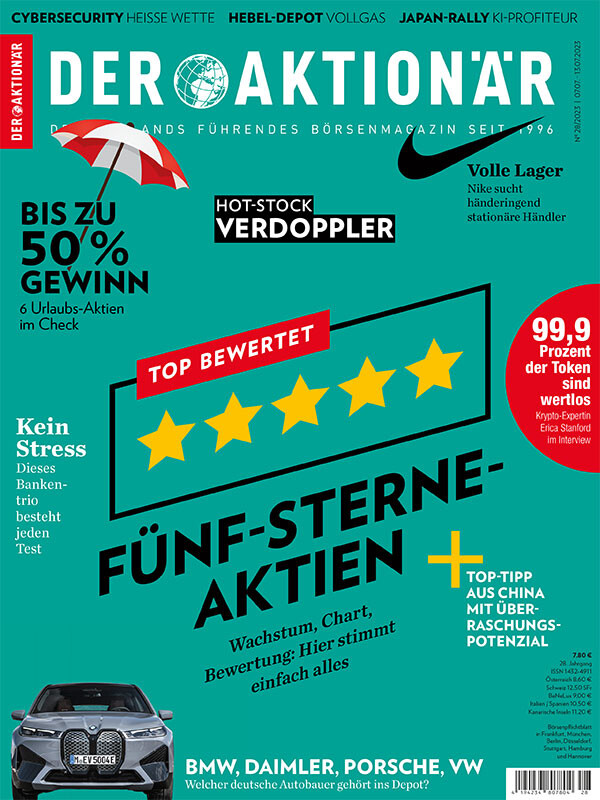 Das aktuelle DER AKTIONÄR Magazin mit 5 Aktien, bei denen alles stimmt.