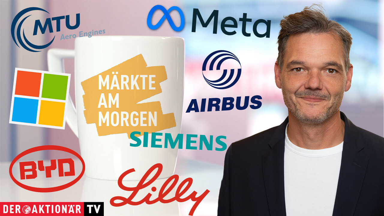 Märkte am Morgen: DAX startet im Minus; BYD, Microsoft, Meta, Eli Lilly, Siemens, Airbus, MTU im Fokus