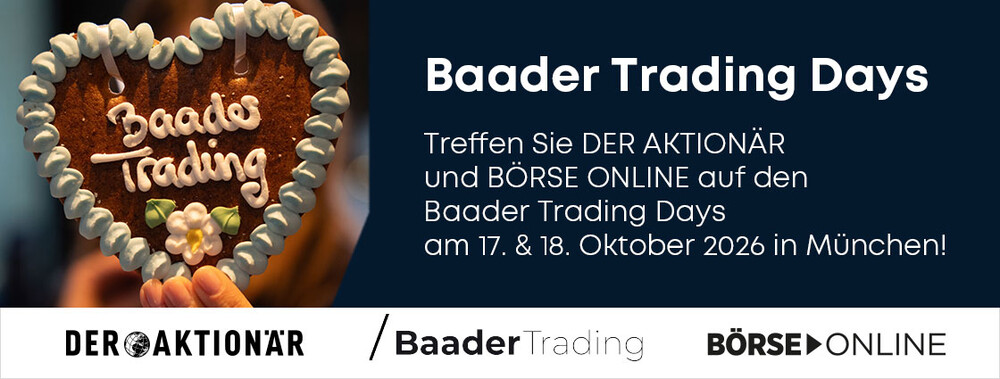 Werbeartikelbanner Baader Trading Days 2026