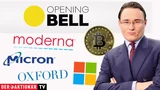 Bitcoin: Opening Bell: Bitcoin, Moderna, Micron Technology, Microsoft, Oxford Industries