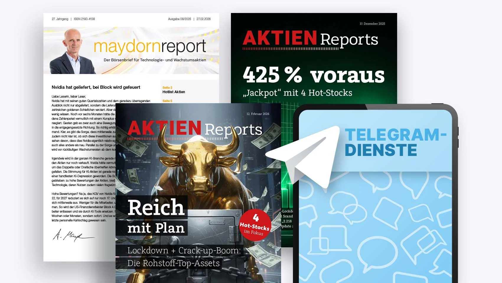 Unsere Börsenbriefe und Aktien-Reports