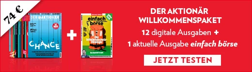 12 Ausgaben des Börsenmagazins DER AKTIONÄR plus eine Ausgabe einfach börse