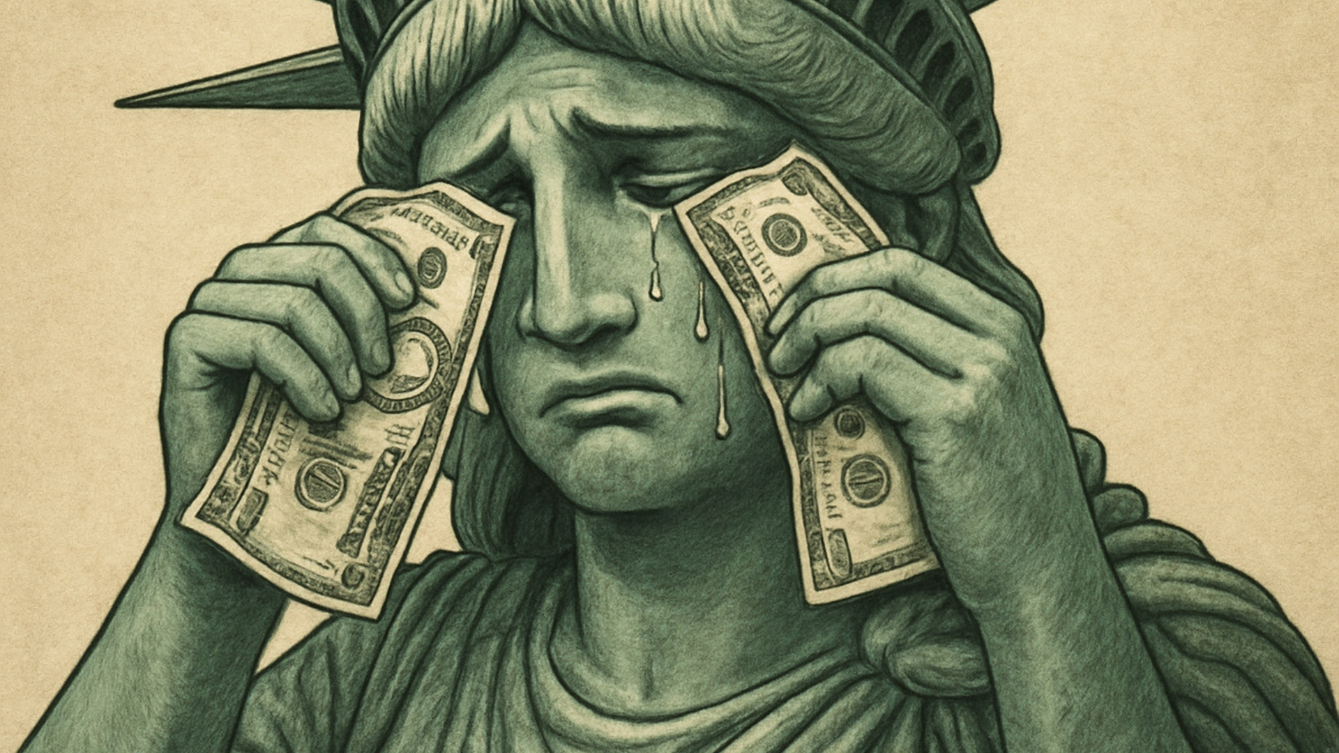 Dollar am Abgrund – so sind Anleger auf der sicheren Seite (Foto: ChriHoe/shutterstock-KI)