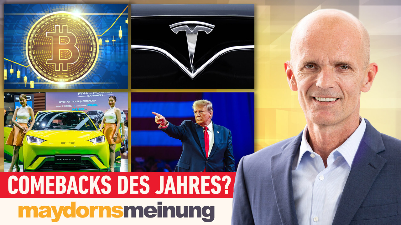 maydornsmeinung: Bitcoin, Tesla, BYD, Amazon, Netflix, Nel, JinkoSolar, Robinhood