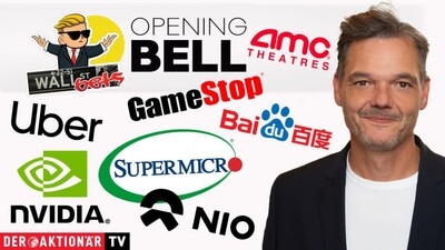 Opening Bell: Gamestop, AMC Entertainment, Nvidia, Super Micro, Uber, Baidu, NIO