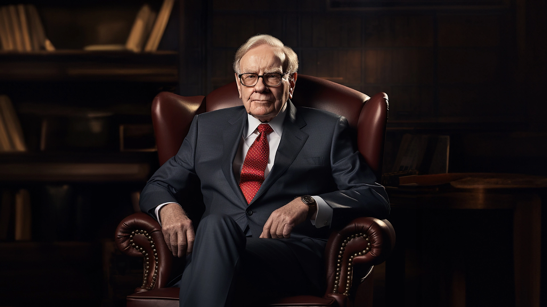 Mehr als 25 Prozent der Aktien hält Warren Buffett an diesen vier Unternehmen (Foto: Midjourney)