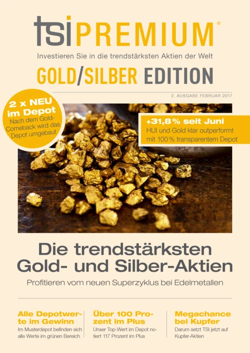 TSI-Gold: Verpassen Sie nicht den Megatrend bei Gold!