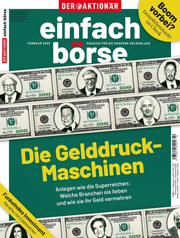 Die Redaktion von einfach börse beleuchtet in der aktuellen Ausgabe die 3 beliebtesten Branchen der Milliardäre, Energie, Pharma/Biotech sowie Technologie, und stellt 15 der dort aussichtsreichsten Aktien plus 3 Indizes vor.