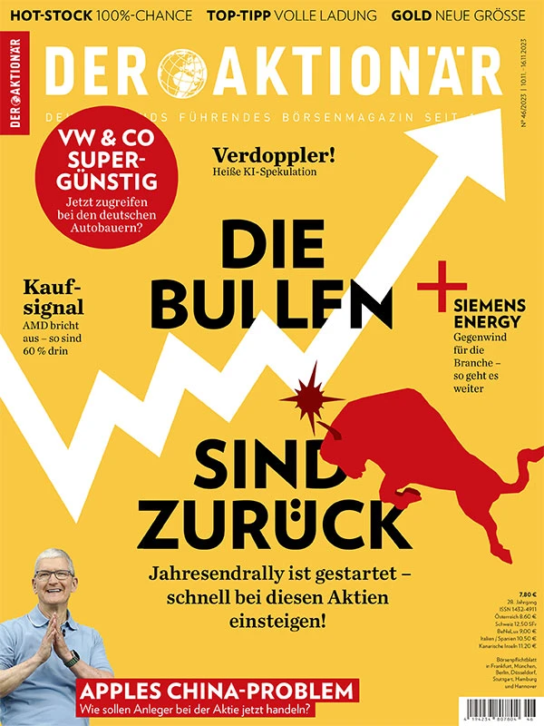 10 Top-Titel, die jetzt absolutes Outperformance-Potenzial im Jahresendspurt mitbringen, finden Sie exklusiv im neuen AKTIONÄR.