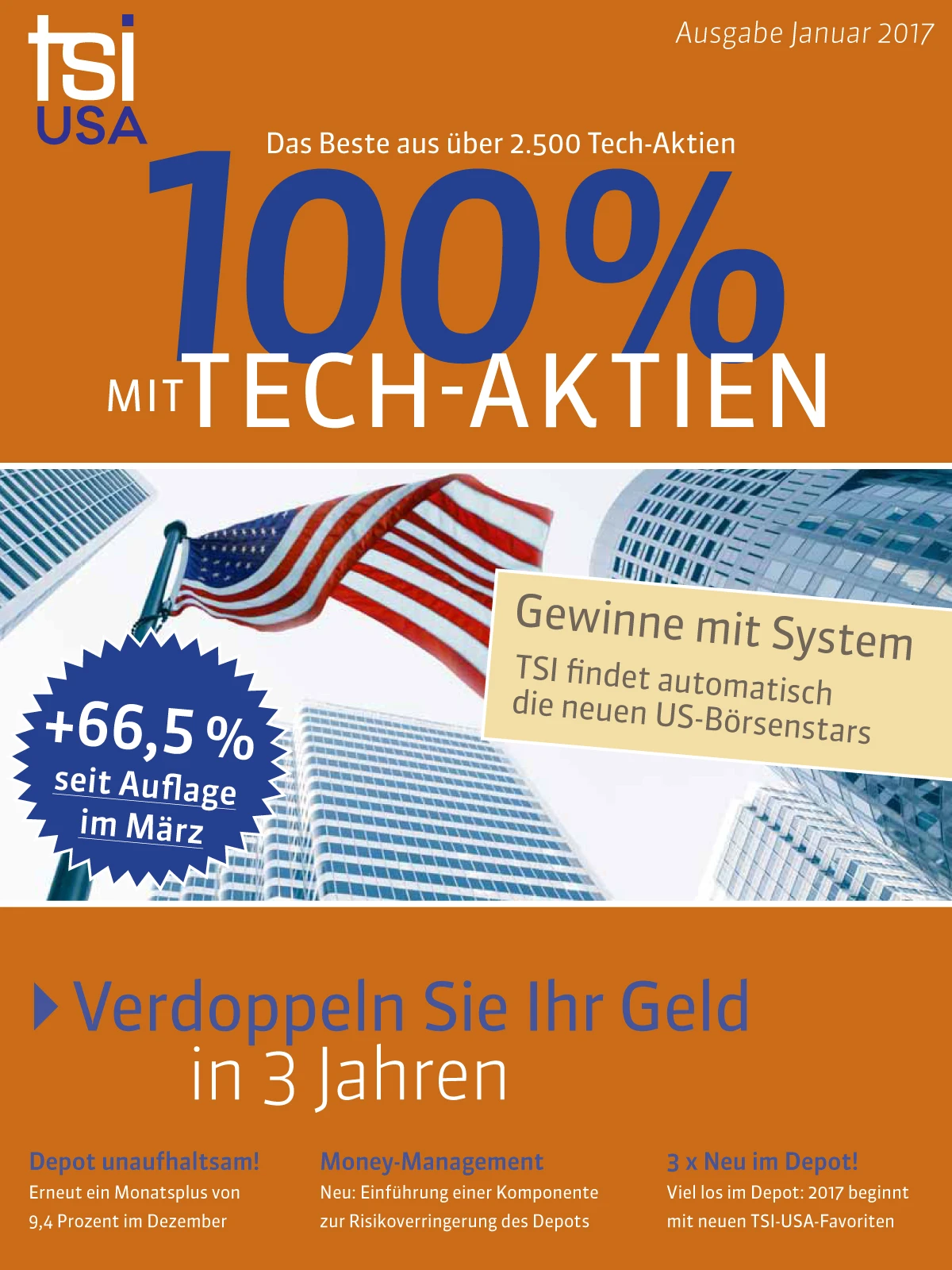 TSI USA: Drei neue Topfavoriten für 2017 – bereits +66 Prozent seit März
