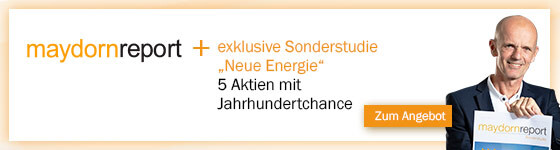 maydornreport Probeabo mit gratis Sonderstudie "Neue Energie" - 5 Aktien, die man jetzt haben muss