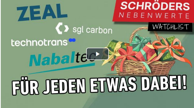 Schröders Nebenwerte-Watchlist: ZEAL Network, Technotrans, Nabaltec, SGL Carbon – vier Chancen für das vierte Quartal