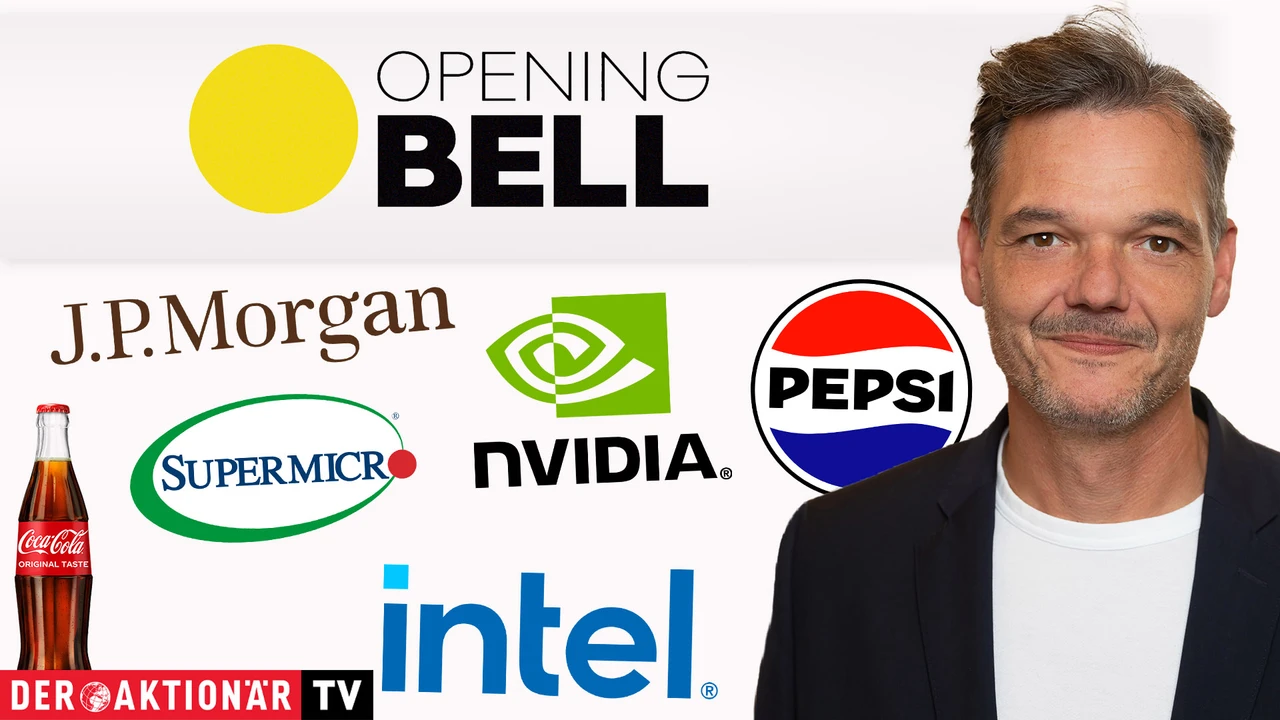 Opening Bell: Wall Street startet im Plus; Pepsi, Coca-Cola, Nvidia, Super Micro Computer, JPMorgan, Intel im Fokus