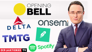 Opening Bell: Positiver Wochenstart – Spotify, Robinhood, ON Semiconductor, Tesla, Delta Air Lines, Boeing, Trump Media 