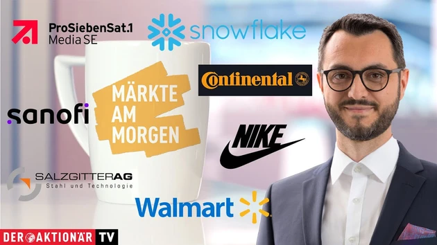 Märkte am Morgen: Snowflake, Walmart, Nike, Evonik, Salzgitter, Pro7, Continental, Sanofi, Vigil