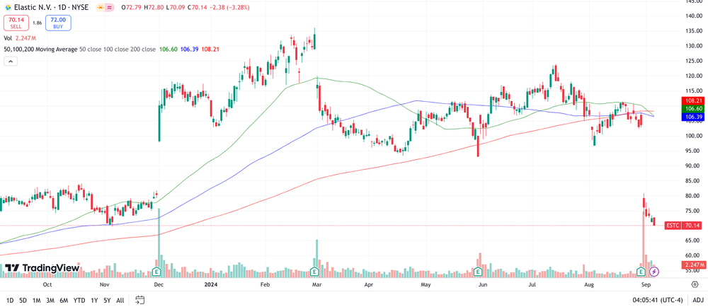 Elastic Chart 1 Jahr