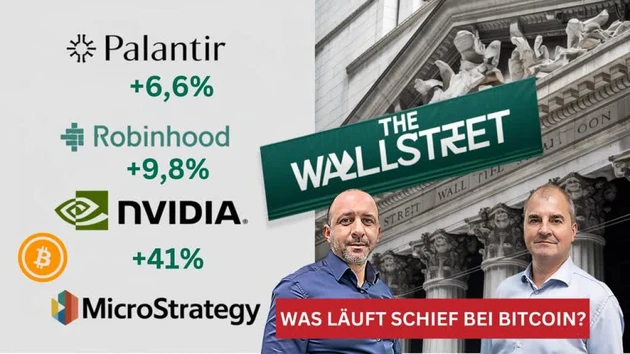 Palantir und Robinhood heben wieder ab! Steckt Bitcoin in der Klemme?