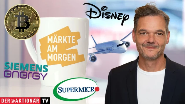 Märkte am Morgen: Bitcoin, Super Micro, Disney, DAX, Commerzbank, Siemens Energy, Airbus, Continental, Novo Nordisk