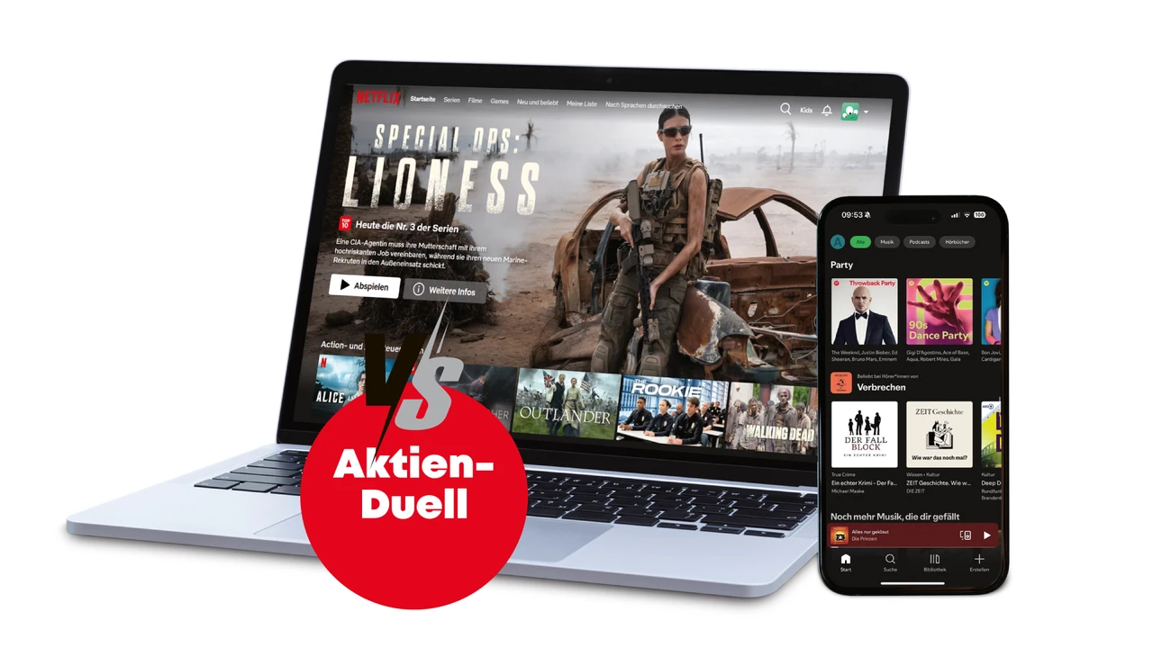 Netflix vs. Spotify: Das Duell der Streaming-Giganten