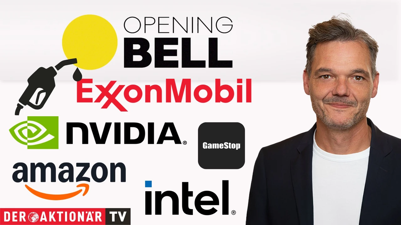 Opening Bell: Wall Street startet mit Verlusten; Amazon, Goldman Sachs, ExxonMobil, Nvidia, Intel, Gamestop, Alibaba im Fokus